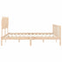 Bed Frame without Mattress 183x203 cm King Solid Wood Pine