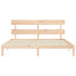 Bed Frame without Mattress 183x203 cm King Solid Wood Pine