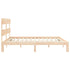 Bed Frame without Mattress 183x203 cm King Solid Wood Pine