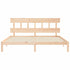 Bed Frame without Mattress 183x203 cm King Solid Wood Pine