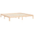 Bed Frame without Mattress 183x203 cm King Solid Wood Pine