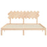 Bed Frame without Mattress 183x203 cm King Solid Wood Pine