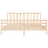 Bed Frame without Mattress 183x203 cm King Solid Wood Pine