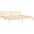 Bed Frame without Mattress 183x203 cm King Solid Wood Pine