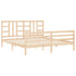 Bed Frame without Mattress 183x203 cm King Solid Wood