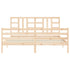 Bed Frame without Mattress 183x203 cm King Solid Wood