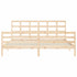 Bed Frame without Mattress 183x203 cm King Solid Wood