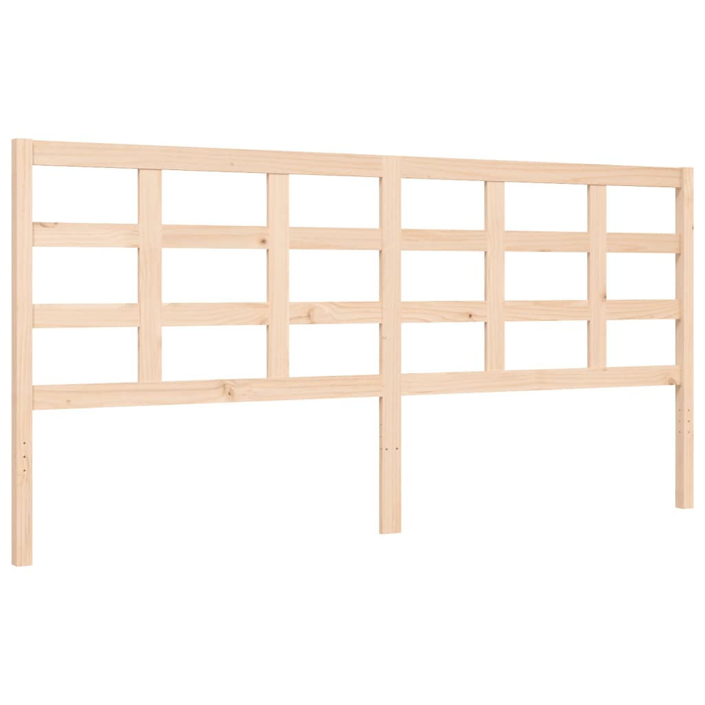 Bed Frame without Mattress 183x203 cm King Solid Wood