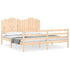 Bed Frame without Mattress 183x203 cm King Solid Wood