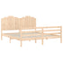 Bed Frame without Mattress 183x203 cm King Solid Wood