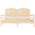 Bed Frame without Mattress 183x203 cm King Solid Wood