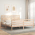 Bed Frame without Mattress 183x203 cm King Solid Wood