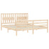 Bed Frame without Mattress 183x203 cm King Solid Wood