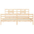 Bed Frame without Mattress 183x203 cm King Solid Wood