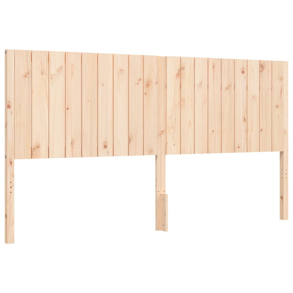 Bed Frame without Mattress 183x203 cm King Solid Wood