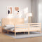 Bed Frame without Mattress 183x203 cm King Solid Wood