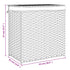 Laundry Basket with 2 Sections White 53x35x57 cm Poly Rattan