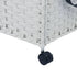 Laundry Basket with Wheels White 60x35x60.5 cm Rattan