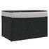 Laundry Basket with Lid Black 55.5x35x34 cm Poly Rattan