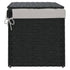 Laundry Basket with Lid Black 55.5x35x34 cm Poly Rattan