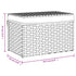 Laundry Basket with Lid Black 55.5x35x34 cm Poly Rattan