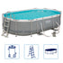 Power Steel Swimming Pool Set Oval 488x305x107 cm