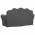 Kids' Sofa Bed 2-Seater Anthracite Soft Plush