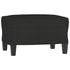 Sofa Chair with Footstool Black 60 cm Fabric