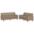 2 Piece Sofa Set Cappuccino Faux Leather