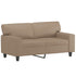 2 Piece Sofa Set Cappuccino Faux Leather