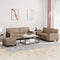 3 Piece Sofa Set Cappuccino Faux Leather