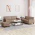 3 Piece Sofa Set Cappuccino Faux Leather