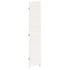 Room Divider 3 Panels White Solid Wood Paulownia