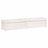 Garden Planter White 150x31x31 cm Solid Wood Pine