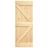 Sliding Door with Hardware Set 70x210 cm Solid Wood Pine