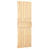 Sliding Door with Hardware Set 70x210 cm Solid Wood Pine
