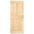Sliding Door with Hardware Set 85x210 cm Solid Wood Pine