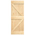 Sliding Door with Hardware Set 70x210 cm Solid Wood Pine