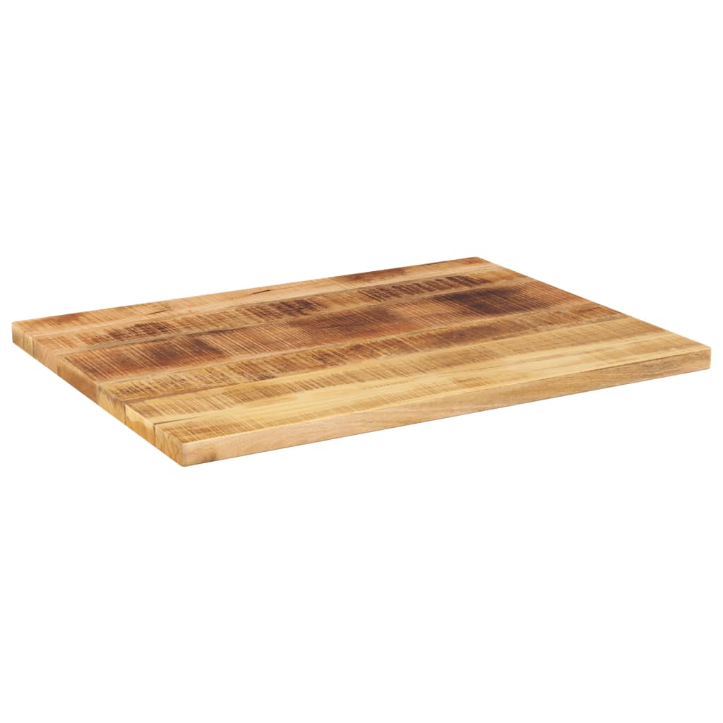 Table Top 70x60x2.5 cm Rectangular Solid Wood Rough Mango