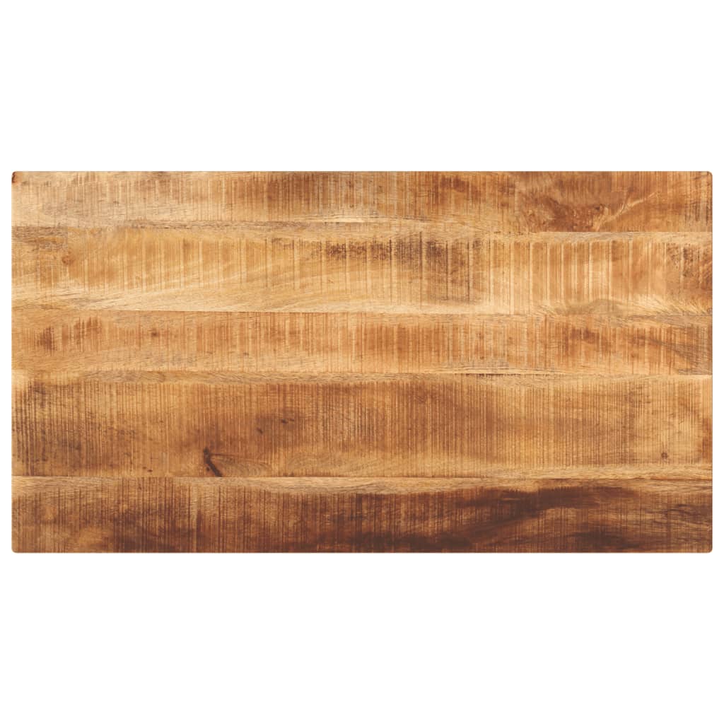 Table Top 100x60x1.5 cm Rectangular Solid Wood Rough Mango