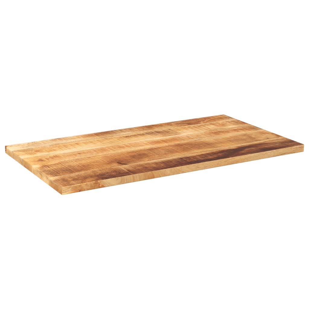 Table Top 100x60x1.5 cm Rectangular Solid Wood Rough Mango