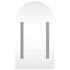 Bathroom Mirror Cabinet with LED Light Arched White 42x13x70 cm