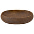 Countertop Basin Brown Oval 59x40x15 cm Ceramic