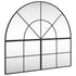 Wall Mirror Black 100x90 cm Arch Iron