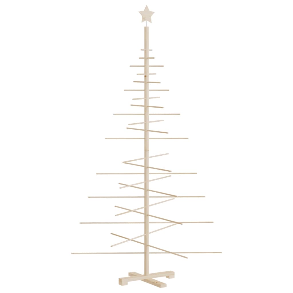 Wooden Christmas Tree for Decoration 180 cm Solid Wood Pine