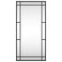 Wall Mirror Black 40x80 cm Rectangle Iron