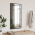 Wall Mirror Black 40x80 cm Rectangle Iron