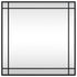 Wall Mirror Black 60x60 cm Square Iron
