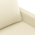 Sofa Chair Cream 60 cm Faux Leather