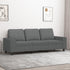 3-Seater Sofa Dark Grey 180 cm Fabric